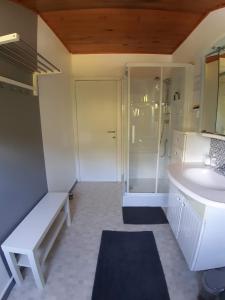 Koupelna v ubytování B&B Circuitez-vous