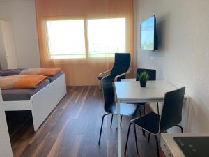 TV a/nebo společenská místnost v ubytování Anstatthotel Schafisheim - self-check-in