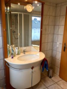 Ferienwohnung Windhaus tesisinde bir banyo