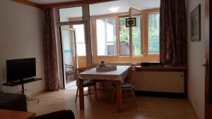 Telewizja i/lub zestaw kina domowego w obiekcie Wohlfühl - Appartement Fewo Pichlarn Irdning Ferienwohnung