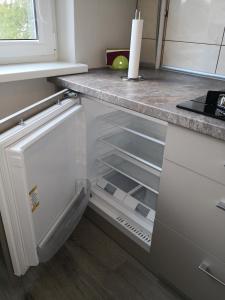 Η κουζίνα ή μικρή κουζίνα στο Apartamentai ,,ASTRA''
