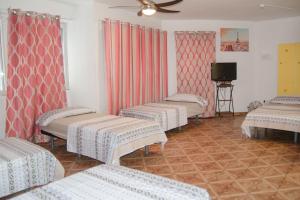 Cama o camas de una habitación en Hostal Ideal Sants