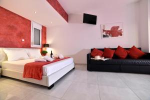 A seating area at Central Athens Studios