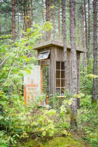 Peisaj natural din apropierea acestei cabane