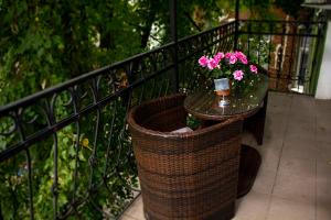 Balkón nebo terasa v ubytování Kizhi ART Hotel Kharkiv