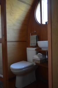 Koupelna v ubytování Refugios Canto del Agua