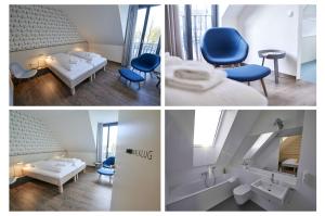 Postel nebo postele na pokoji v ubytování Radhotel am Gleis