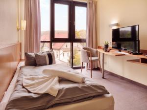 TV a/nebo společenská místnost v ubytování REGIOHOTEL Am Brocken Schierke