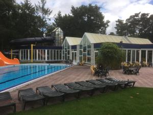 Bazén v ubytování Cedar Cottage Veluwe nebo v jeho okolí