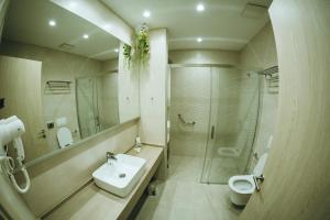 Koupelna v ubytování Hotel Verso