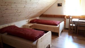 Postel nebo postele na pokoji v ubytování Ferienhaus Buxbaum