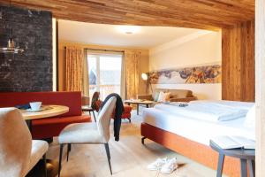 Letto o letti in una camera di Hotel Sonnenspitze
