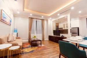 Khu vực ghế ngồi tại Victory Apartment