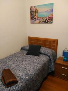Łóżko lub łóżka w pokoju w obiekcie Apartamento calle Sainza 2