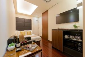 Köök või kööginurk majutusasutuses Hotel ROY YOKOHAMA