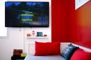 TV a/nebo společenská místnost v ubytování Appart Cosy Brest (les Capucins)