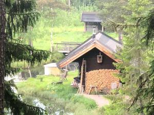 Landskap semula jadi dekat dengan the country house