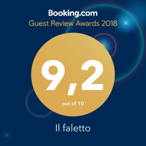 Certifikát, hodnocení, plakát nebo jiný dokument vystavený v ubytování Il faletto