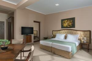 A television and/or entertainment centre at Hotel Villa Magus
