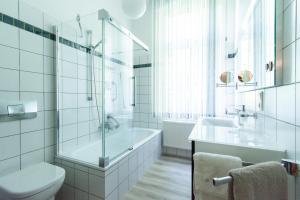 Koupelna v ubytování Ferienwohnung Bispink