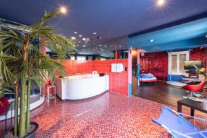 Χώρος καθιστικού στο Hotel Zeit & Traum Privat SPA
