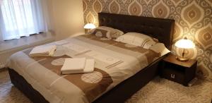 Ein Bett oder Betten in einem Zimmer der Unterkunft Comfort and Views