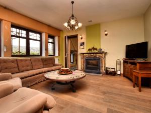 TV a/nebo společenská místnost v ubytování Holiday Home in Ardennes with Sauna + 32 fotografií