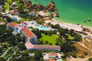 an aerial view of a resort and a beach at Pestana Alvor Praia Premium Beach & Golf Resort in Alvor