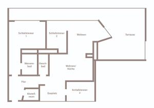 Půdorys ubytování COAST HOUSE Sky Suite