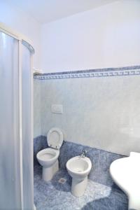 Koupelna v ubytování Hotel Galassi