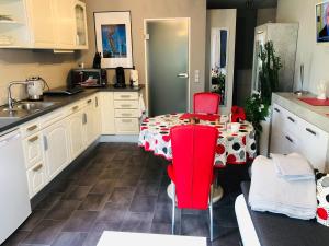 Kuchyň nebo kuchyňský kout v ubytování VIP Appartement