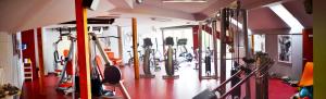 Fitness centrum a/nebo fitness zařízení v ubytování Hotel S-centrum