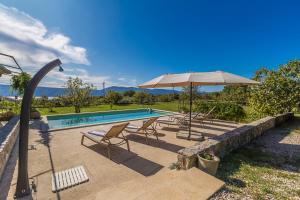 Bazén v ubytování Holiday house TRSJA nebo v jeho okolí