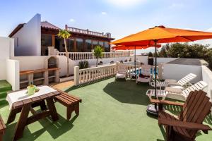 Balkon lub taras w obiekcie Chozo del viejo - Peaceful country Villa in La Antigua
