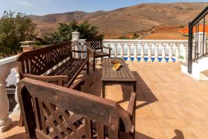 Balkon lub taras w obiekcie Chozo del viejo - Peaceful country Villa in La Antigua