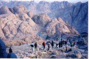 a group of people standing on top of a mountain at Daniela Village St.Katherine in Saint Catherine