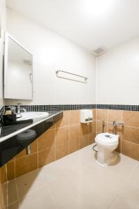 Koupelna v ubytování Suppamitr Villa Hotel