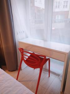 Łóżko lub łóżka w pokoju w obiekcie Apartament 100 Apartamenty No 1 Ogród w Centrum