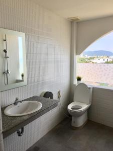 Koupelna v ubytování PierView Rooms