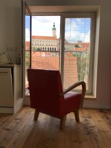 Apartmány Sebastian的阳台或露台