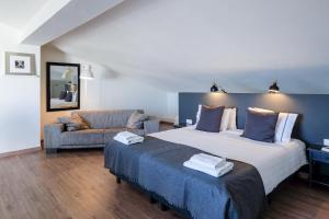 Ένα ή περισσότερα κρεβάτια σε δωμάτιο στο Casa Verdazul