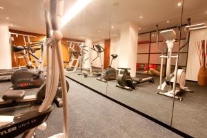 Fitness centrum a/nebo fitness zařízení v ubytování Hotel Schempp