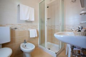 Koupelna v ubytování Hotel Fabris