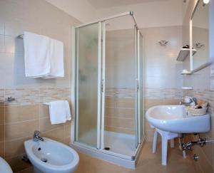 Koupelna v ubytování Hotel Fabris