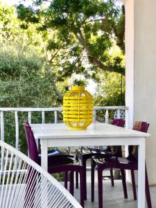 A balcony or terrace at Boutique Art Villa Maria