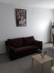 Appartement vue sur mer的休息区