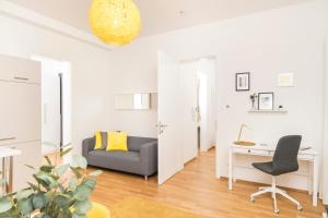 Część wypoczynkowa w obiekcie Prater Balcony Suite