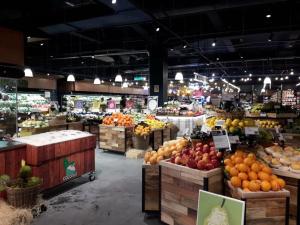 a grocery store filled with lots of fruits and vegetables at Afiniti Muslim Medini Condo in Nusajaya