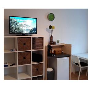 TV a/nebo společenská místnost v ubytování Gästezimmer Wagner