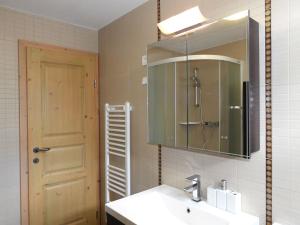 Koupelna v ubytování Apartment Pri Leju